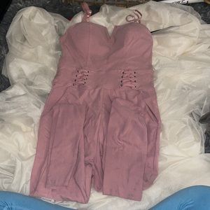 Salmon pink jumpsuit size petite small